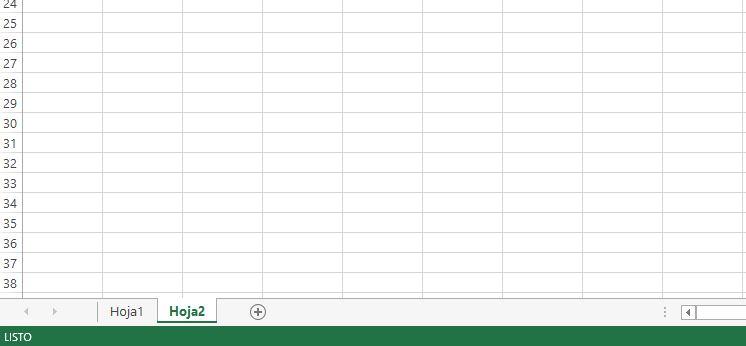 Añadir hoja en Excel