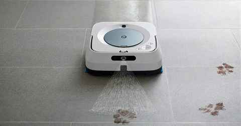 iRobot Braava 390t - Robot friegasuelos 2 en 1: Limpieza en seco y en  húmedo - Mejor para Habitaciones múltiples y Grandes Espacios - Funciona  con paños de un Uso y paños