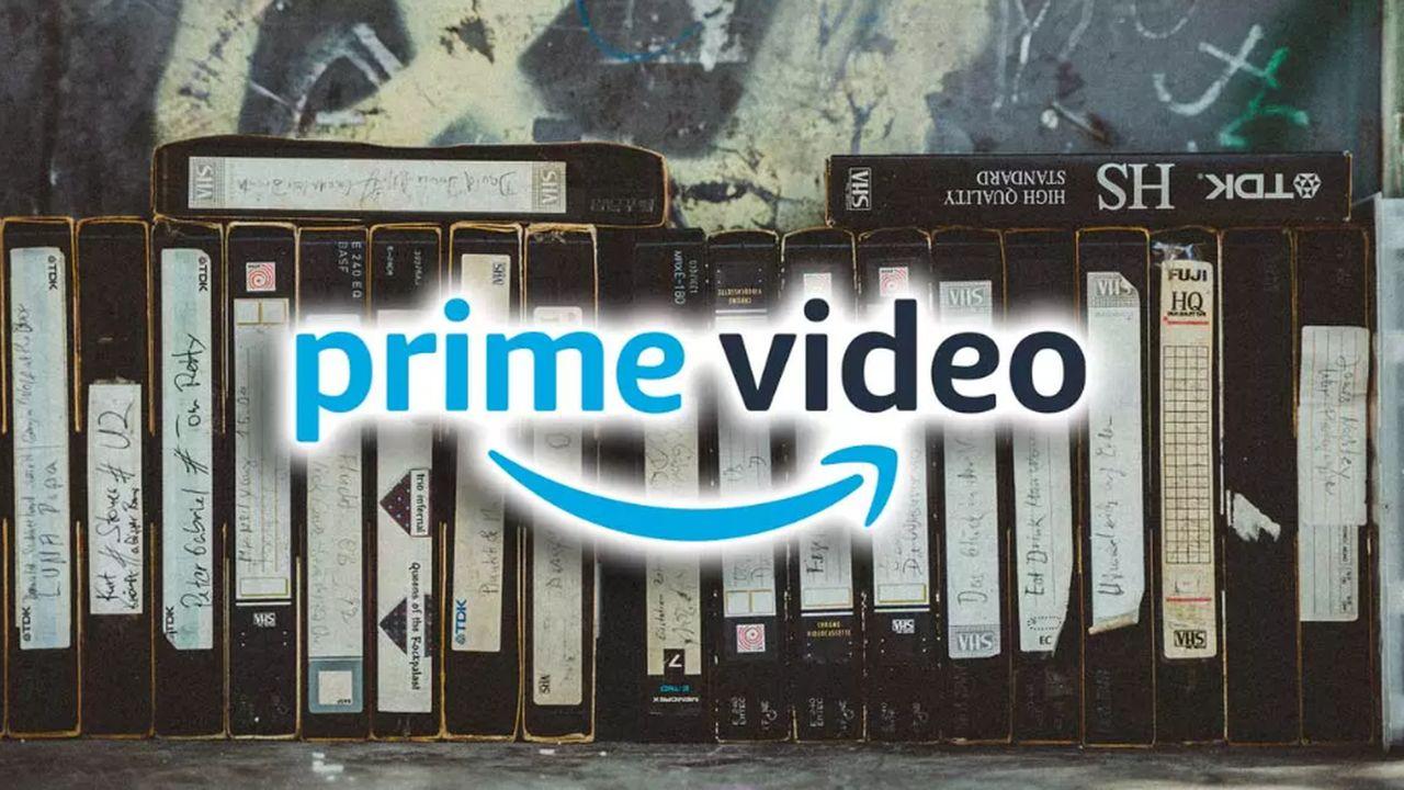 Cintas de vídeo antiguas con el logo de Prime Video