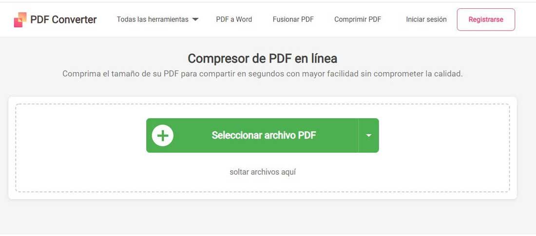 Comprimir PDF con PDFConverter