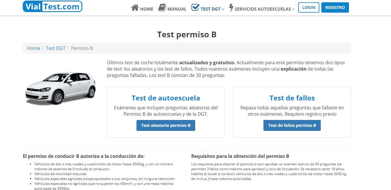 Viatest - Tests de autoescuela gratis online