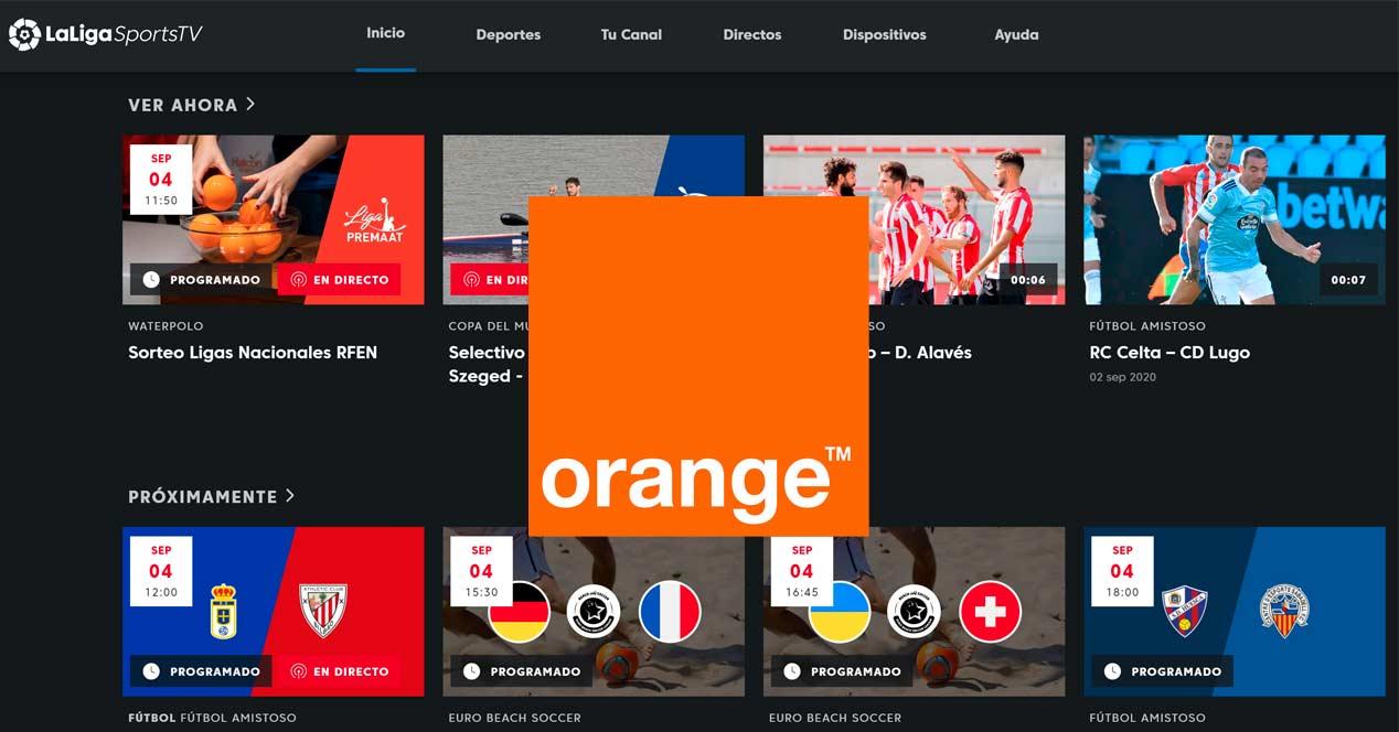 Orange TV: App de LaLigaSportsTV para deco Android TV 4K