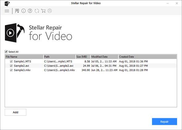 stellar repair for video