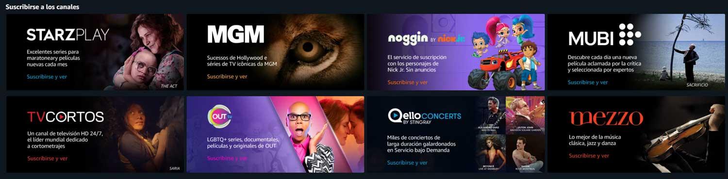 canales pago prime video