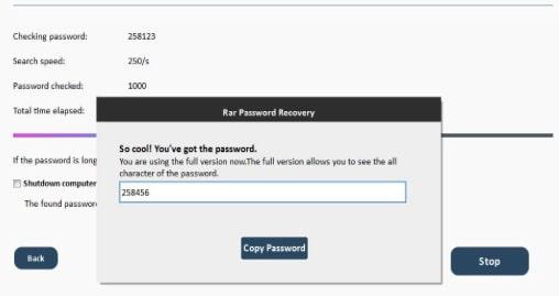 free rar password recovery