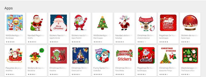 • Stickers navideños WhatsApp para Android