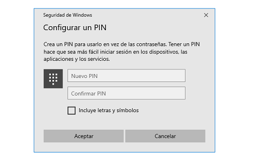 PIN do Windows Hello