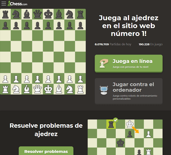 Chess web de ajedrez