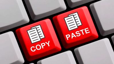 teclas Copy y Paste del teclado PC
