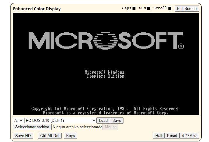 Microsoft Windows 1.0 Premiere Edition