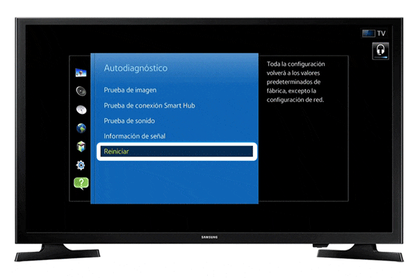 Autodiagnóstico Smart TV Samsung