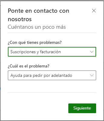 Contacto Xbox