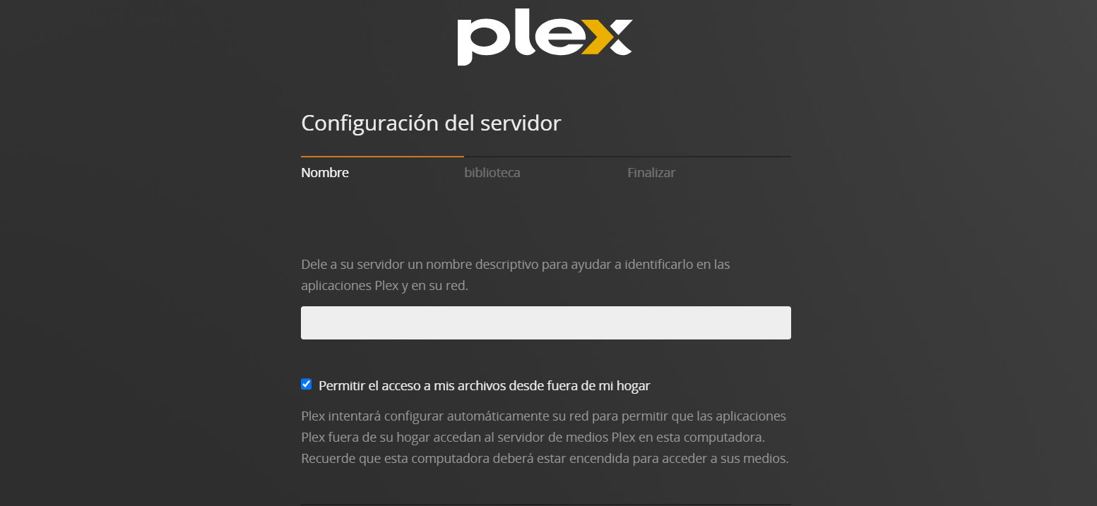 plex servidor