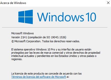 version de windows 10