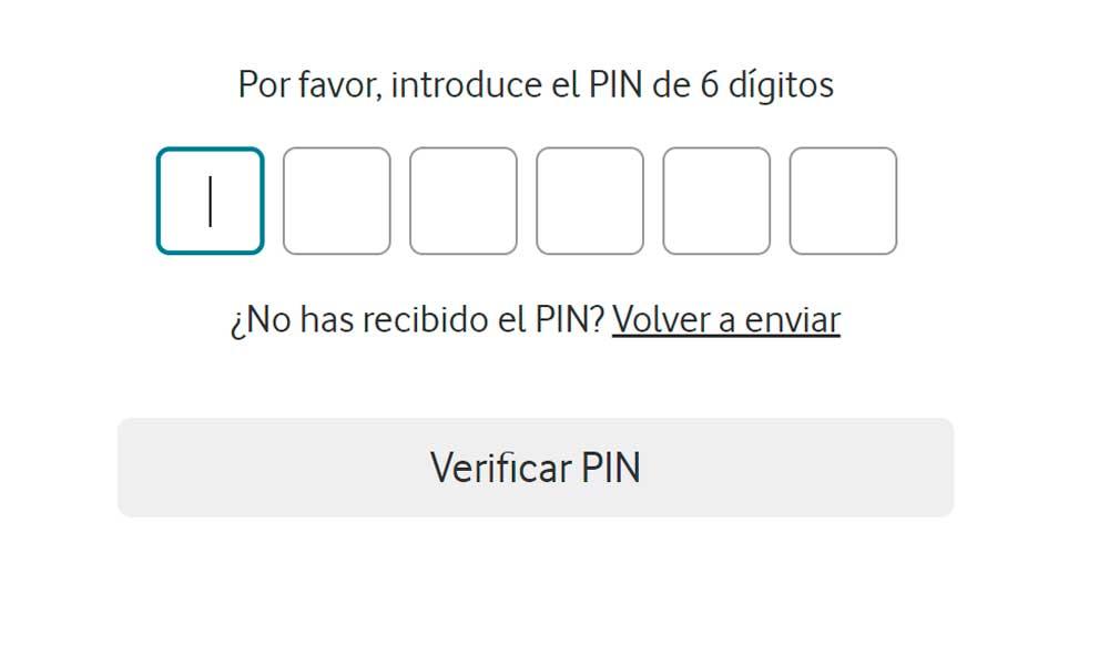 PIN Vodafone