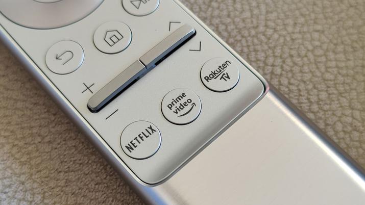 Samsung 8K TV mando a distancia con botones de Netflix y Amazon Prime