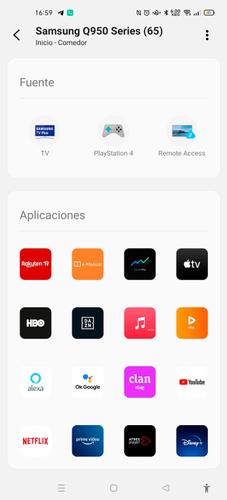 Samsung TV 8K app móvil