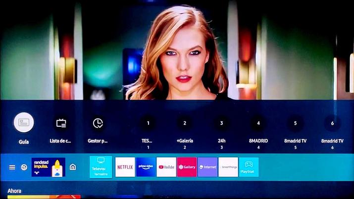 Samsung TV 8K opciones y ajustes