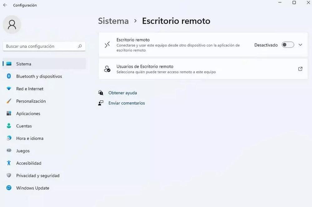 escritorio remoto Windows 11