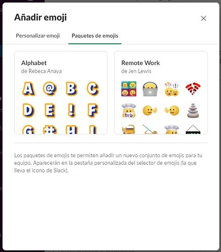 Paquetes de emojis