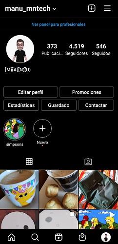 perfil instagram
