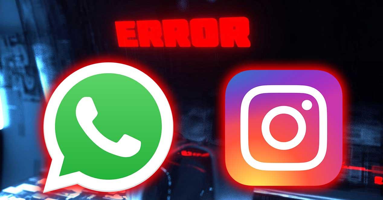 whatsapp instagram no funciona error