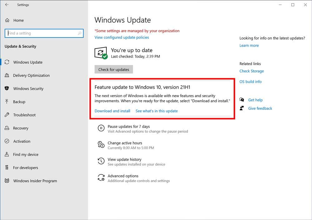 La actualización de Windows 10 May 2021 Update ya es oficial 21H1-optional-RP-2