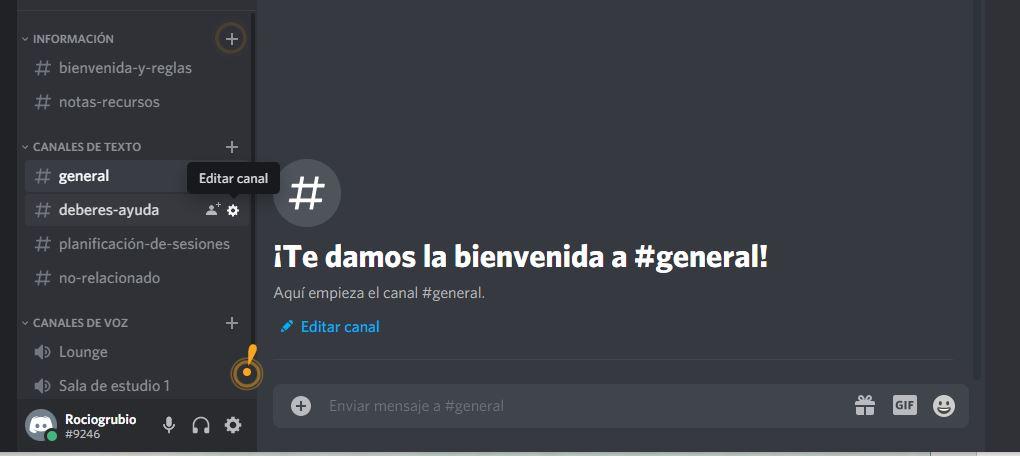 Canales Discord