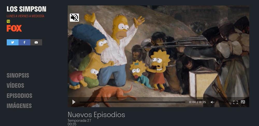 Web Los Simpsons Fox