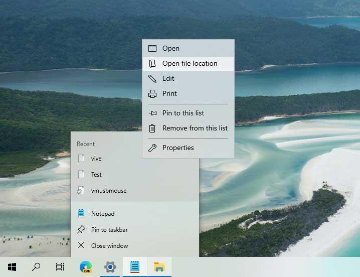 Windows 10 bloqueará 3 funciones para quienes lo tengan sin activar Taskbar-jump-list