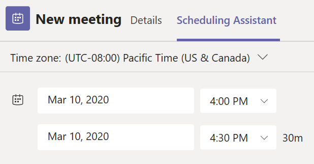 horario reunión Teams