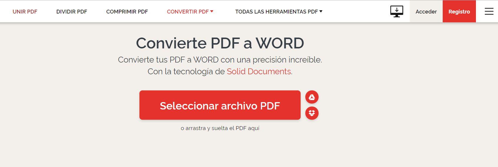 PDF a Word