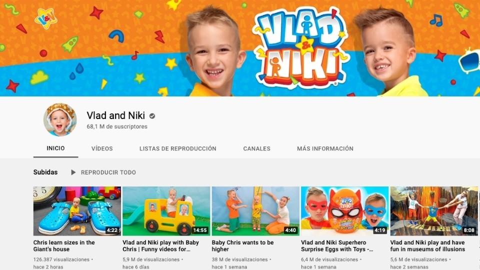 canal de youtube vlad and niki