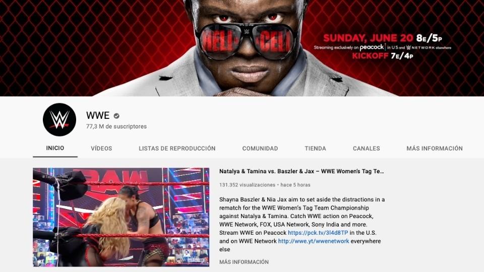 canal de youtube de wwe world wrestling entertainment
