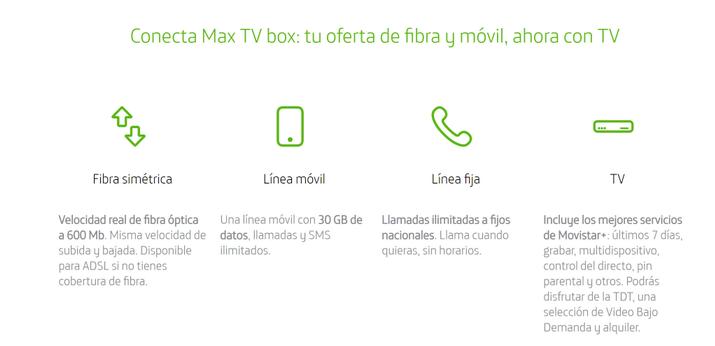 conecta max tv box movistar