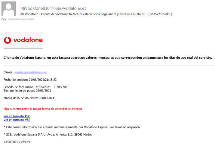correo de Vodafone