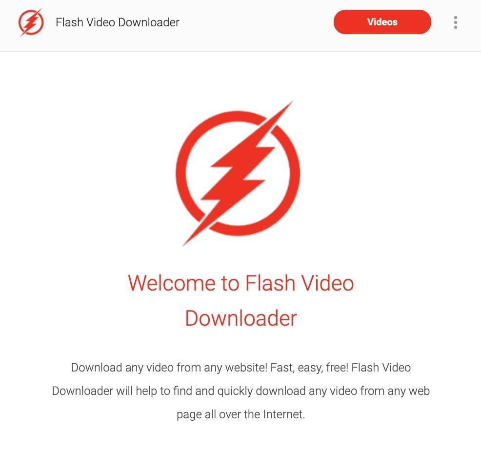 flash video downloader para chrome