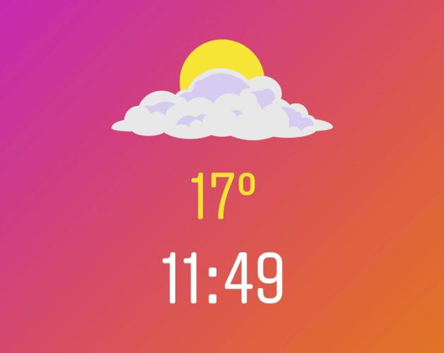 hora y temperatura instagram