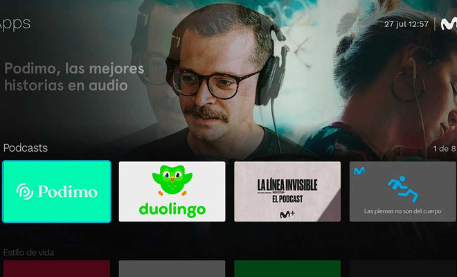 movistar podcasts living app