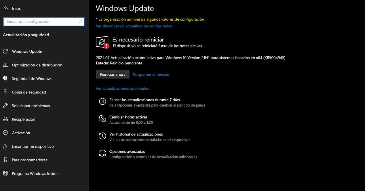windows update parche kb5004945