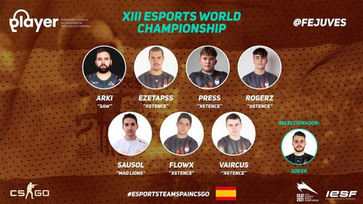 the selection of Spain for the World Esports Championship