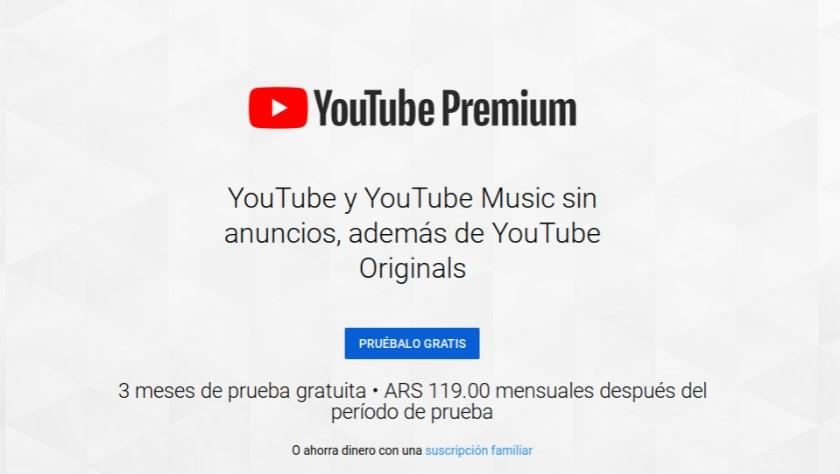 YouTube Premium por 1 euro al mes con Orange