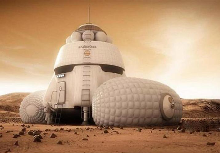 Diseño de Bryan Versteeg para una casa en Marte