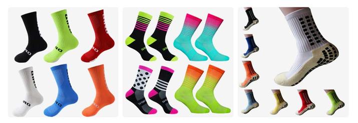 diferentes calcetines a la venta no AliExpress