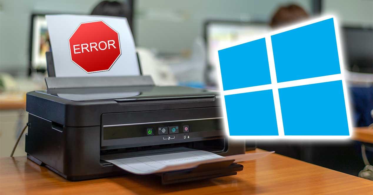 impresora error windows 10
