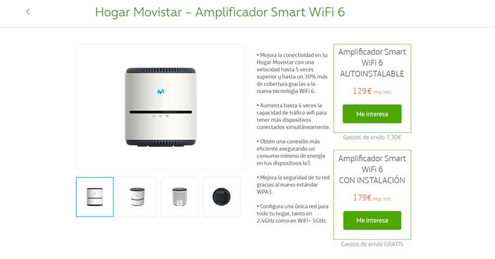 You can now buy the Movistar Smart WiFi 6 Amplifier again