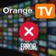 orange tv error