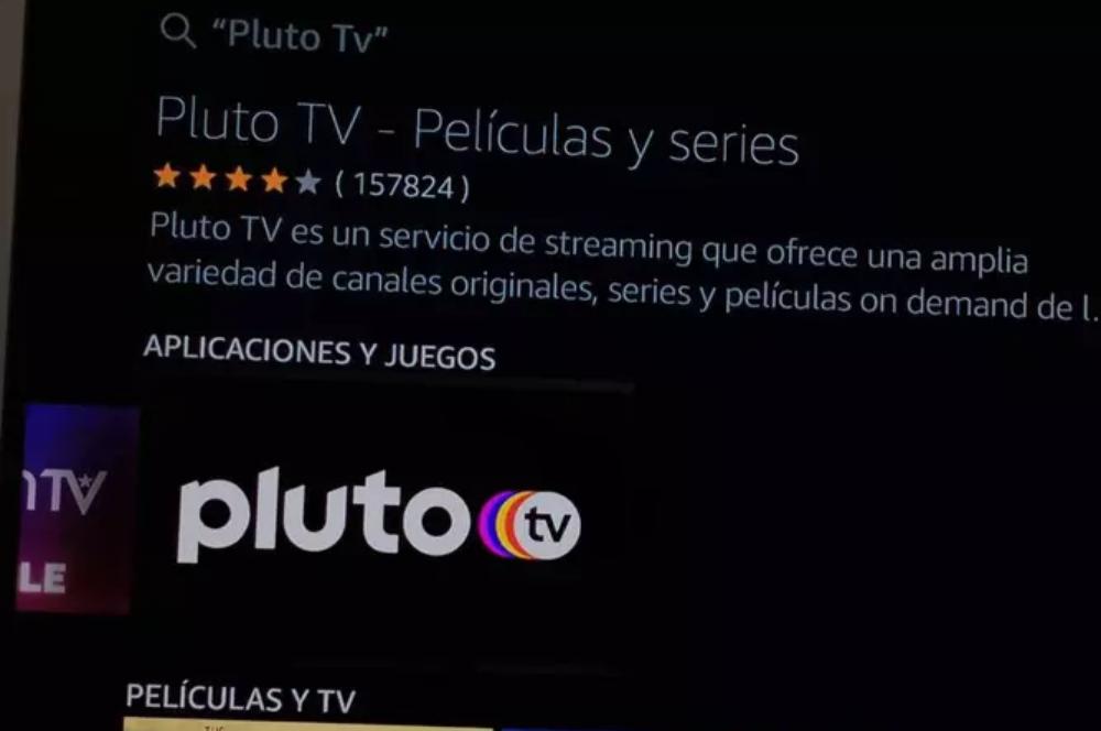 Aplicación de PlutoTV