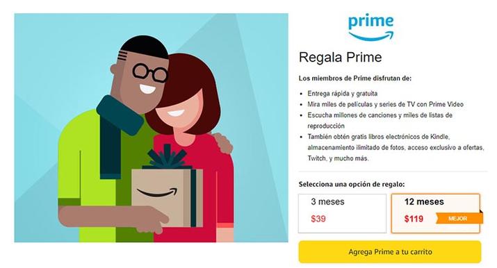 Sinis Existencia Refrigerar Se puede regalar una suscripción a Amazon Prime?