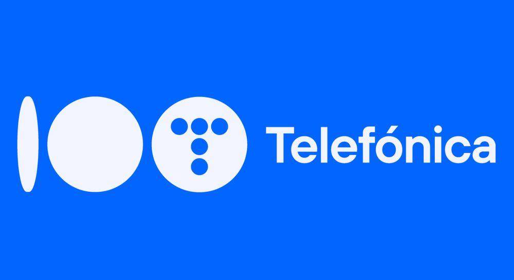 Logo de Telefónica con su característico color azul